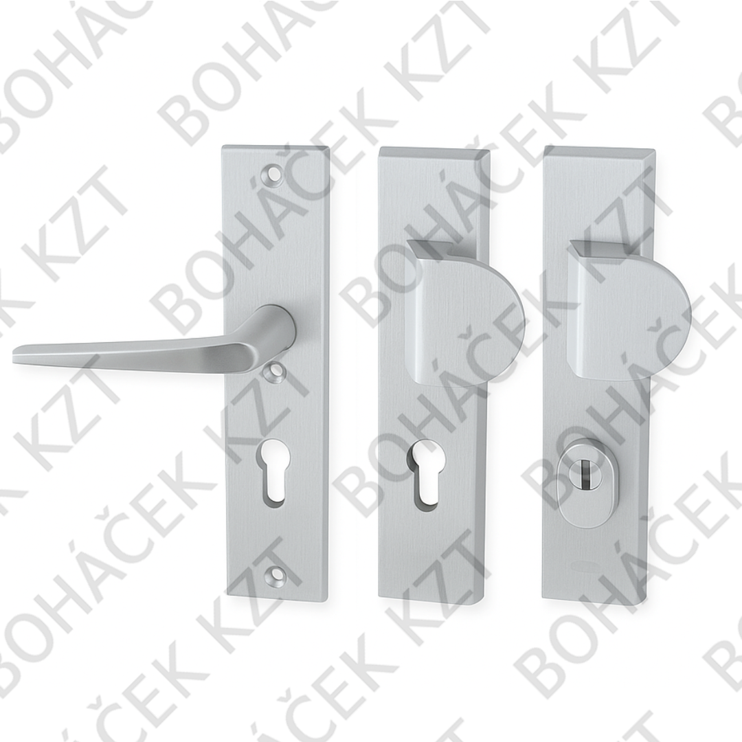 AXA LINIA ATLAS Klika-madlo Světle stříbrná