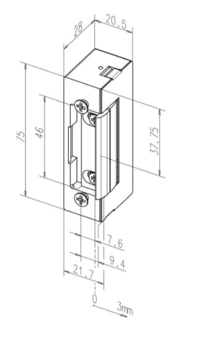 Elektrický otvírač E41 12V DC / 11211MB