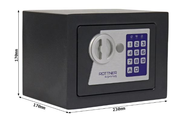 Nábytkový sejf Jupiter 1 EL antracit