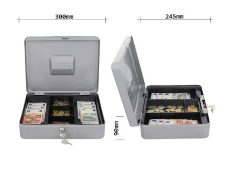 Pokladnička HomeStar Cash 4 stříbrná