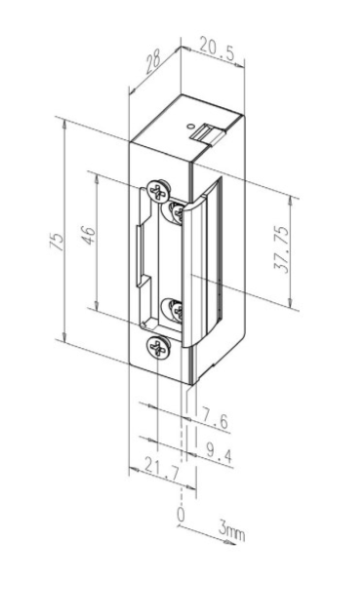 Elektrický otvírač FAB Profi, F11 24V AC/DC /2421MB
