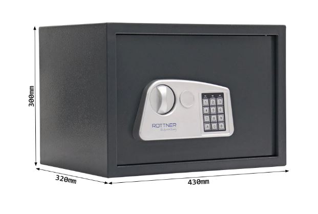 Nábytkový sejf Jupiter 4 EL antracit