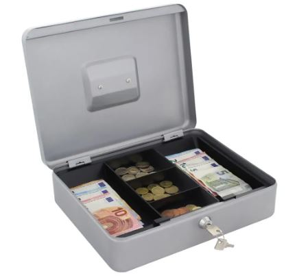 Pokladnička HomeStar Cash 4 stříbrná