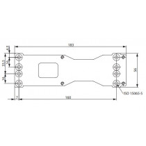 Montážní plech pod dveřní zavírač ASSA ABLOY (FAB) DC 200, DC 300, DC 500, DC 700