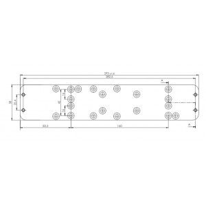 Montážní plech pod dveřní zavírač ASSA ABLOY (FAB) DC 340