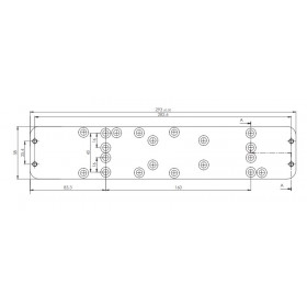 Montážní plech pod dveřní zavírač ASSA ABLOY (FAB) DC 340