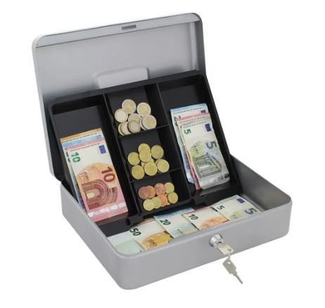 Pokladnička HomeStar Cash 4 stříbrná