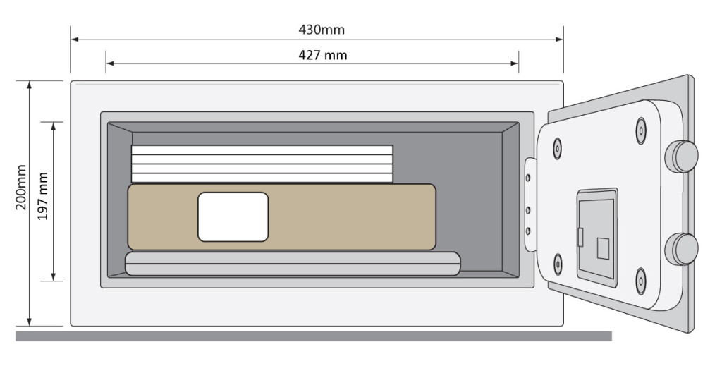 YALE Safe Guest Laptop YLG/200/DB1